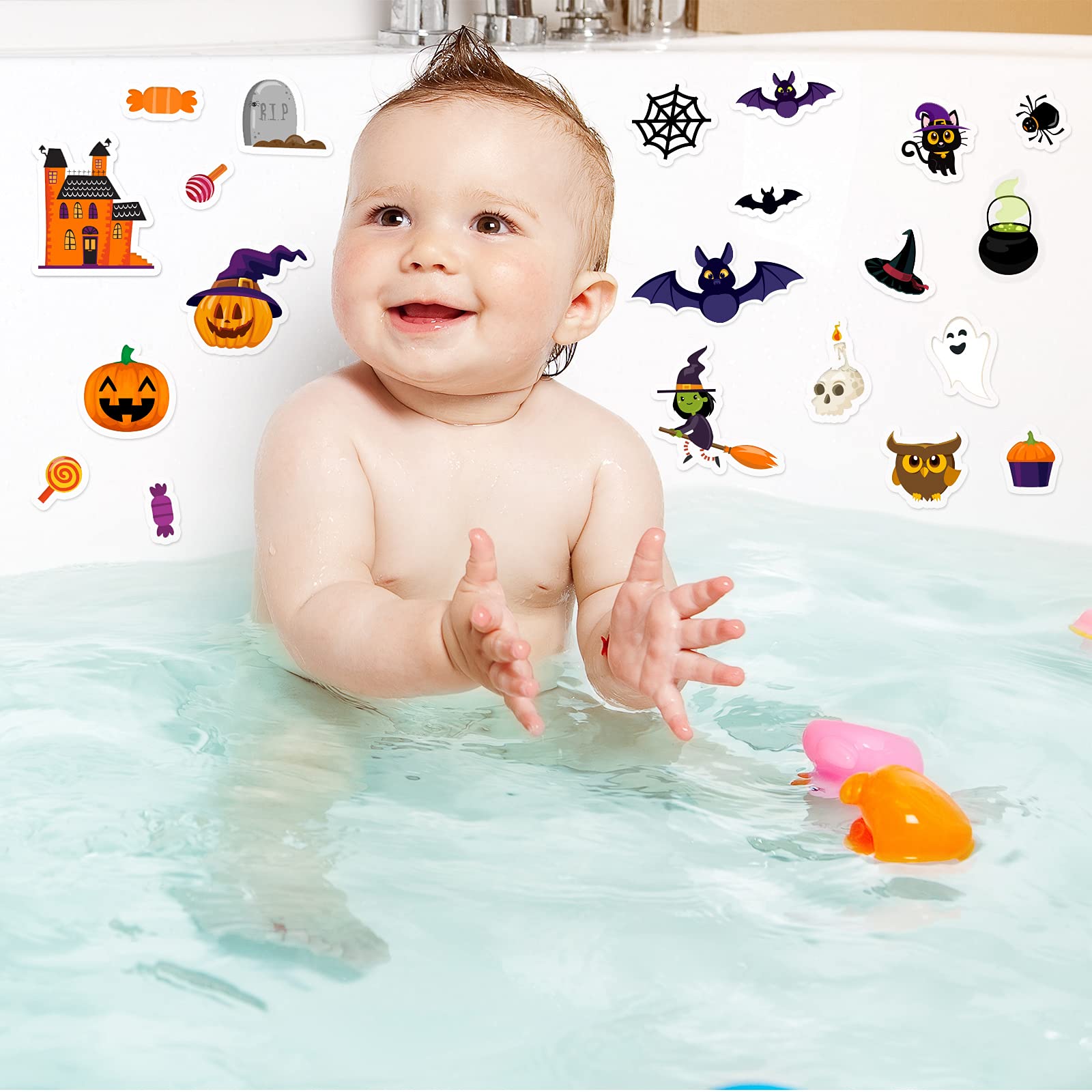 20 PCS Halloween Window Clings - Reusable Thick Gel Stickers for Kids, Adults & Home Decor - Perfect for Windows, Mirrors, Glass Doors, Classrooms, Nurseries & Halloween Party Decorations