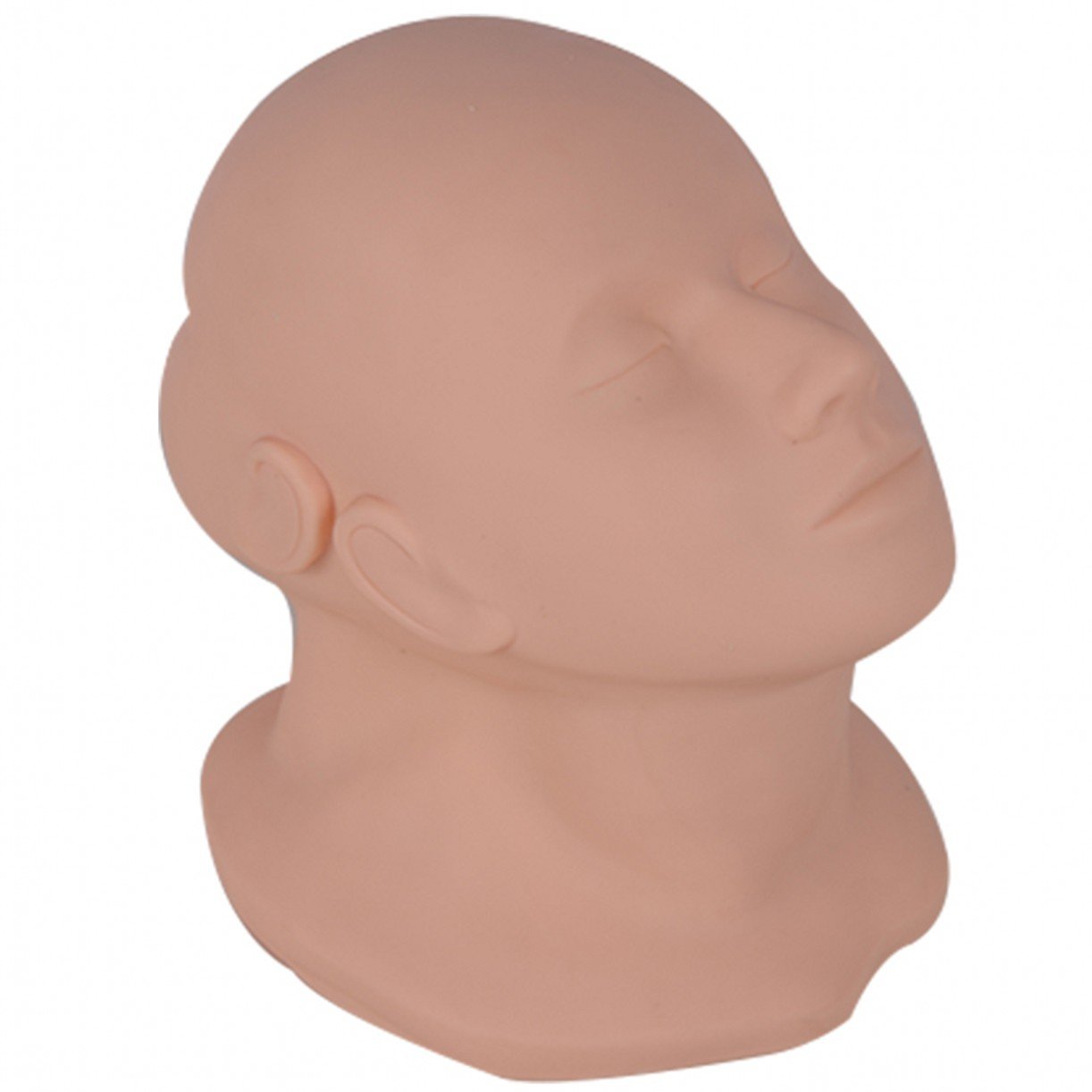 Professional Silicone Double-Face Makeup Training Head - Female Cosmetology Mannequin for Hairstyling & Makeup Practice - Perfect for Beauty Schools, Salons & Home Use