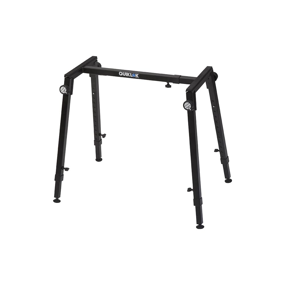 QUIK LOK WS-421 Adjustable Keyboard Stand & Mixer Stand - Heavy Duty Music Equipment for Studio, Stage & Home Use