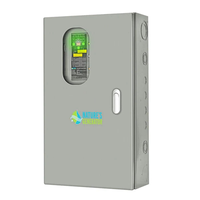 Natures Generator 50A Automatic Transfer Switch with Semi-Flush Mount - Backup Power Solution for Home & RV Emergency Use