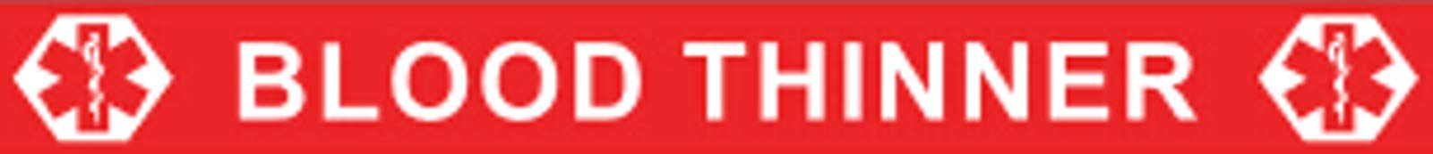 Blood Thinner Alert Bracelet - Emergency Medical ID Wristband for Safety