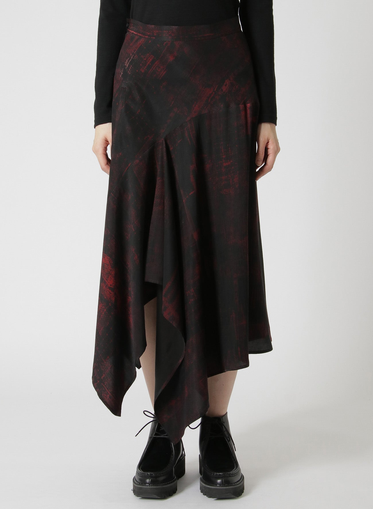 Stylish Cupro/Rayon Twill Asymmetric Flared Skirt for Women | Trendy High Waist A-Line Skirt | Perfect for Office, Party & Casual Outfits
