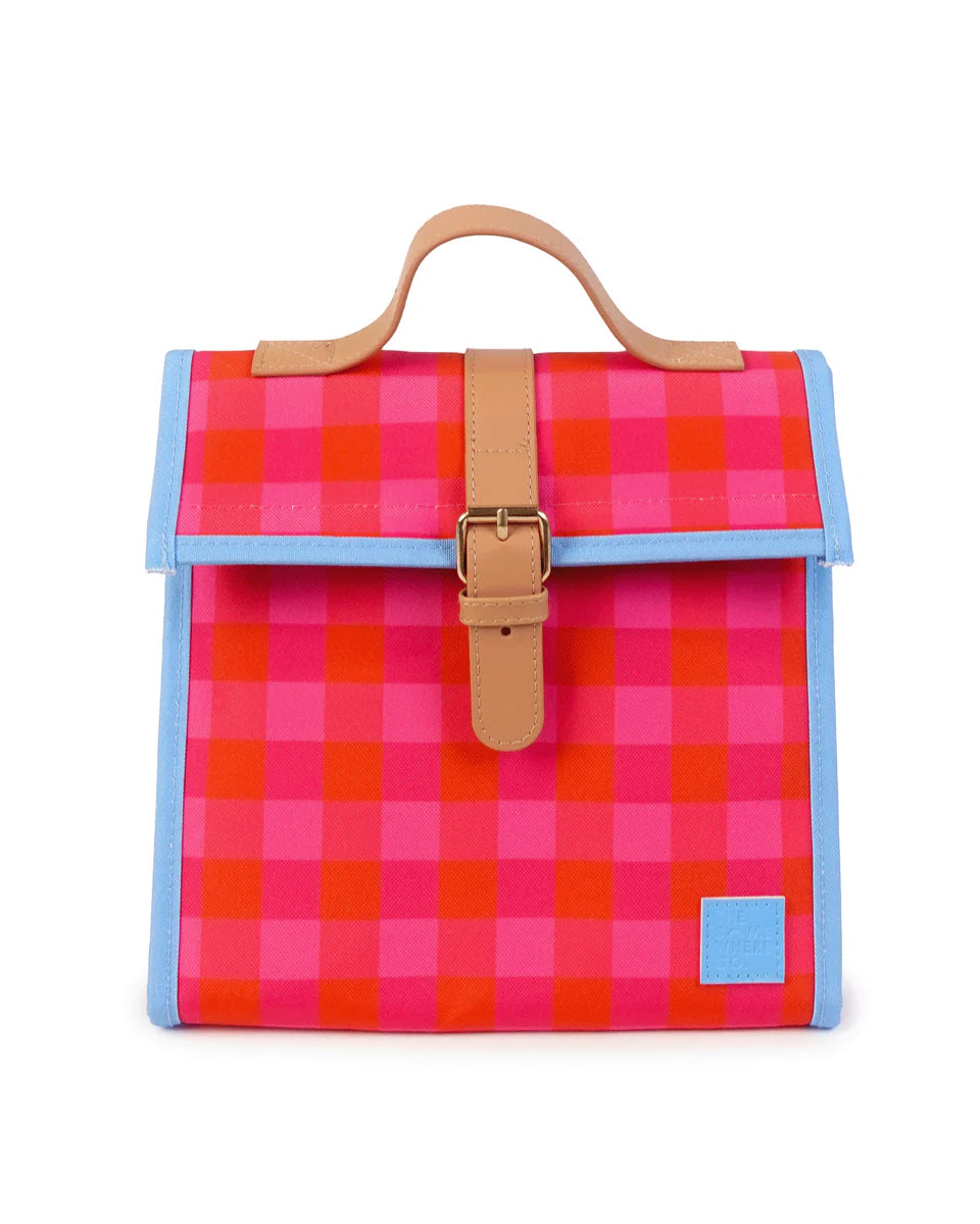Cherry Pie Lunch Satchel by The Somewhere Co - Stylish Insulated Lunch Bag for Women & Men - Perfect for Work, School, Picnics & Outdoor Activities