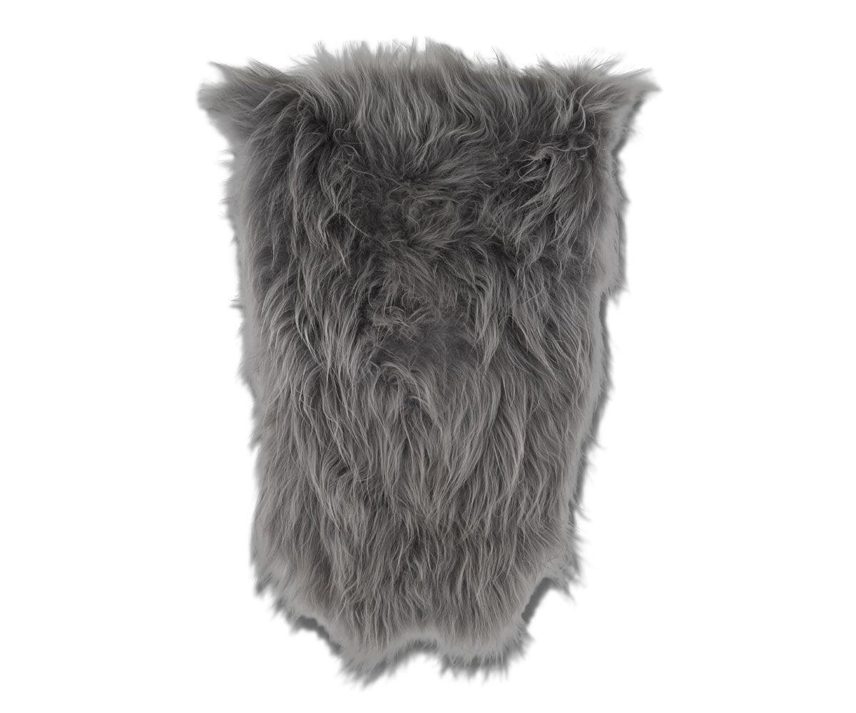 Luxury Grey Sheepskin Throw Blanket - Soft & Cozy for Home Decor, Bedroom, Sofa, and Winter Warmth