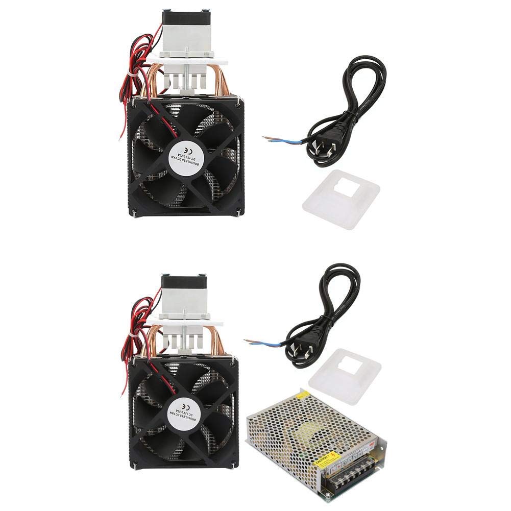 DC 12V 5A Thermoelectric Peltier Mini Fridge - DIY Semiconductor Cooler with Fan & Power Supply for Car, Office, and Camping