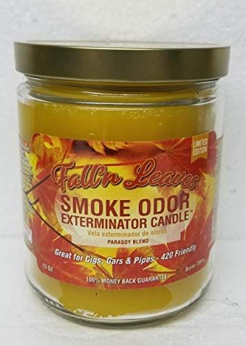 Premium Smoke Odor Eliminator Candles - 13oz Jar Set of 8 Scents (Sandalwood, Nag Champa, Pumpkin Spice, Mulberry, Vanilla, Apple, Cinnamon Apple, Fall Leaves) - Home Fragrance for Living Room, Bedroom & Office Air Freshener