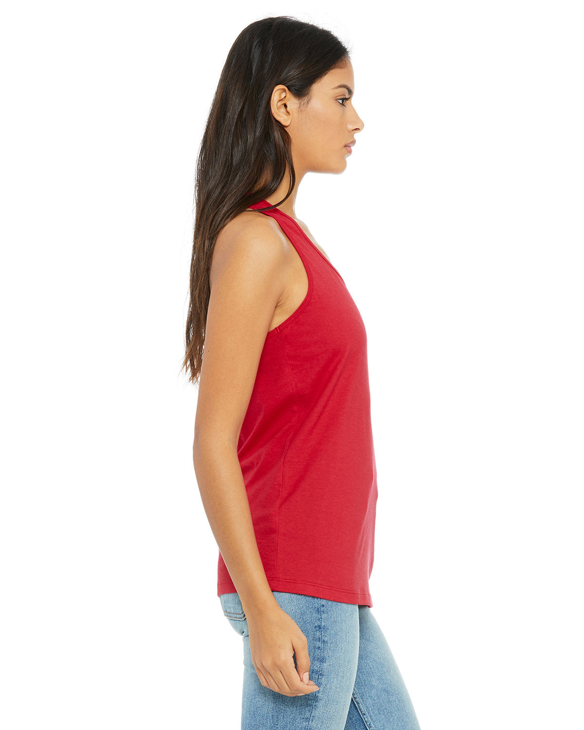 Bella + Canvas B6008 Women's Racerback Tank Top - Soft Jersey Fabric for Yoga, Gym & Casual Wear | Comfortable Ladies Workout Shirt