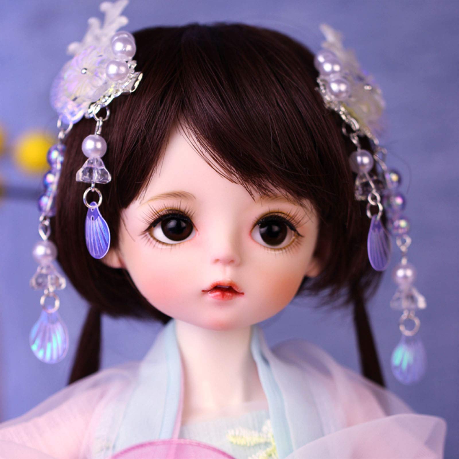 Olaffi 1/6 Scale BJD Doll - 10 Inch 15 Joints Ball-Jointed Smart Doll with Full Set (Clothes, Shoes, Wig & Gift Card) - Kawaii DIY Makeup Doll for Girls | Perfect for Collecting, Photography & Cosplay