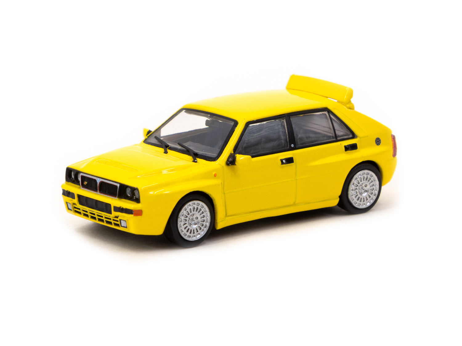 Tarmac Works 1/64 Scale Lancia Delta HF Integrale Giallo Ginestra Diecast Model Car - Collectible Miniature for Display & Racing Enthusiasts | Perfect for Home Decor, Office Display & RC Car Racing Scenes