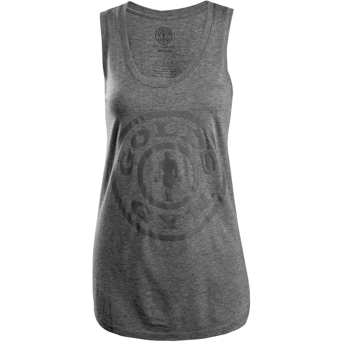 Gold's Gym Women's Weight Plate Racerback Tank Top - Workout & Gym Apparel for Women - Perfect for Weightlifting, CrossFit & Fitness Training
