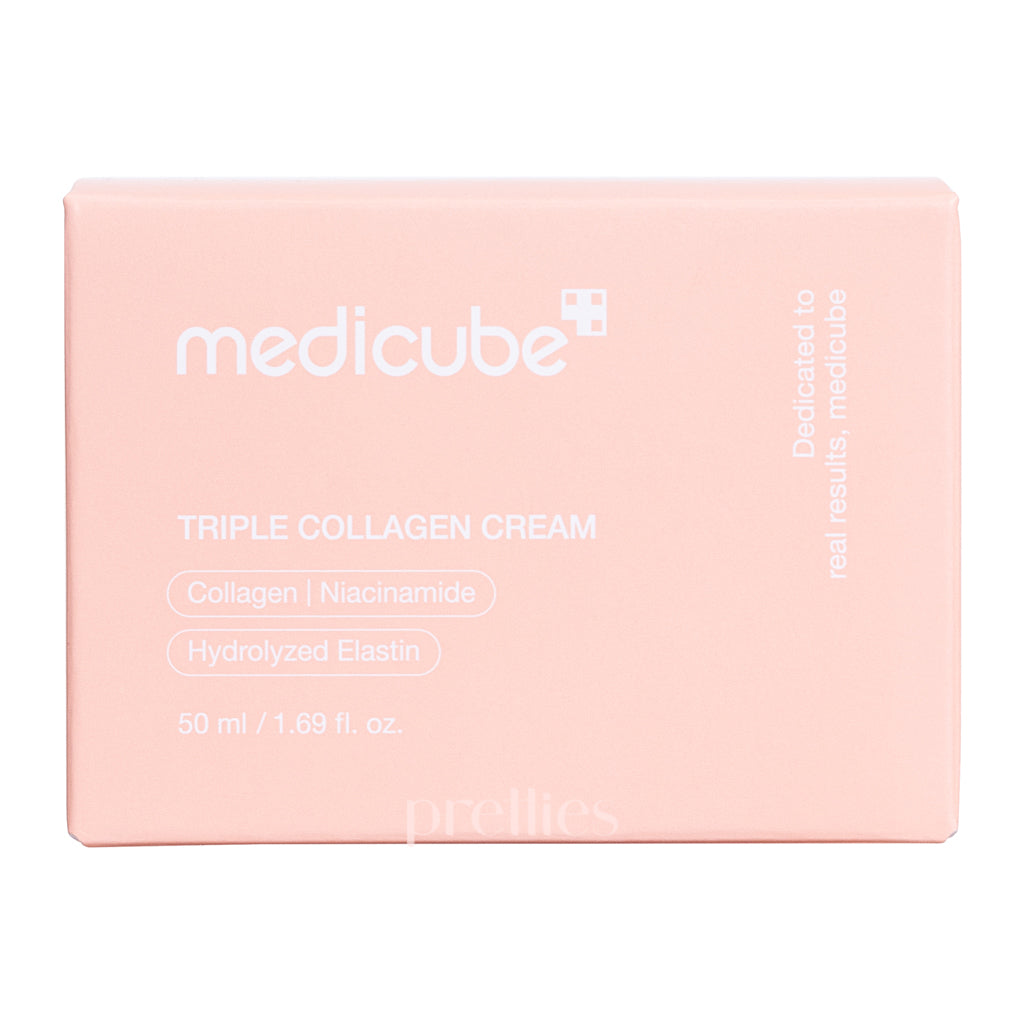 Medicube Triple Collagen Cream 4.0 - 50ml Anti-Aging Face Moisturizer with Hyaluronic Acid - Deep Hydration & Wrinkle Reduction for Dry Skin - Day & Night Cream for Women & Men - Perfect for Daily Skincare Routine & Gift Sets