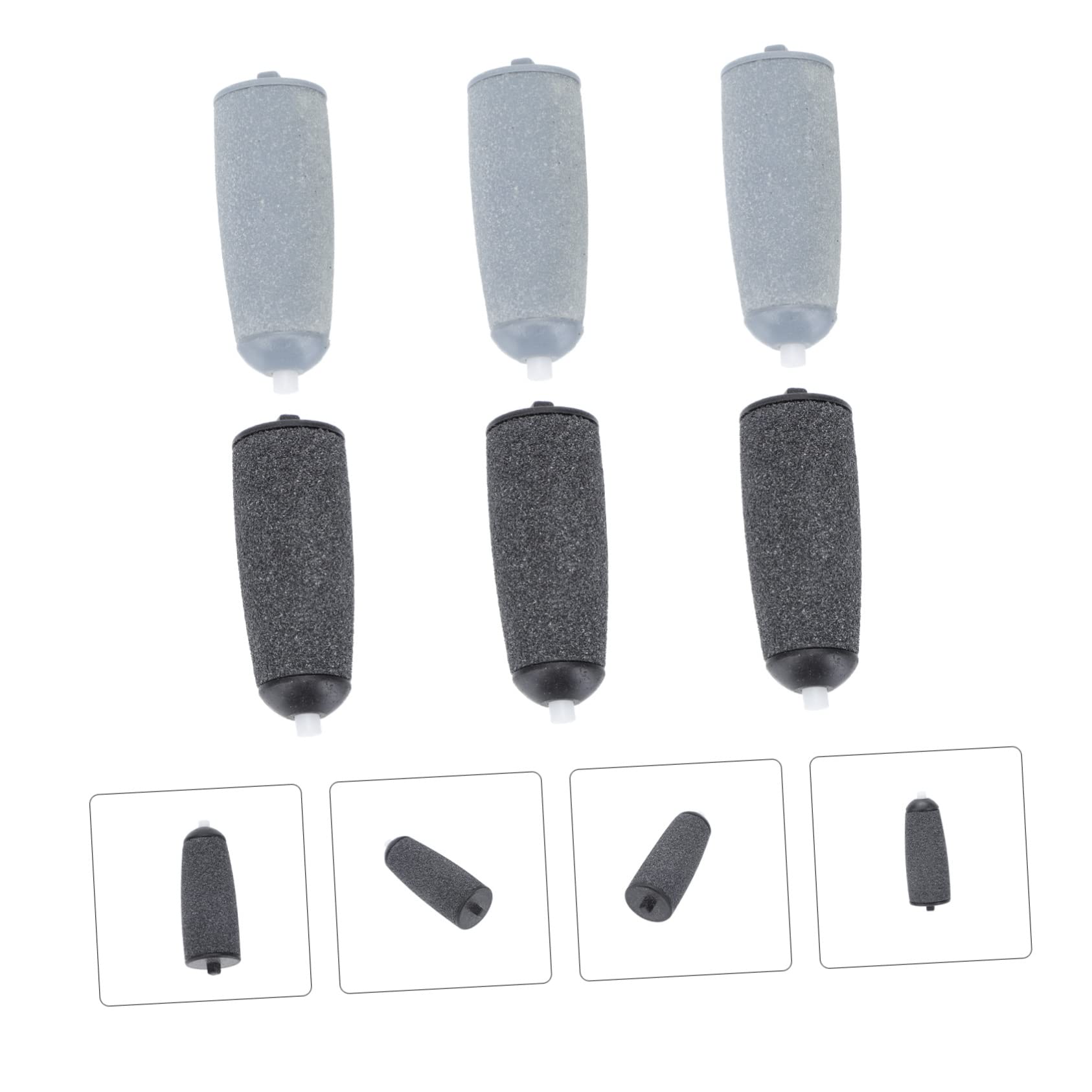 Minkissy 3 Sets Replacement Rollers for Electric Foot Grinder - Pedicure Accessories & Foot Care Supplies (6pcs x 3) - Easy to Use at Home or Salon - Perfect for Callus Removal & Smooth Feet Care