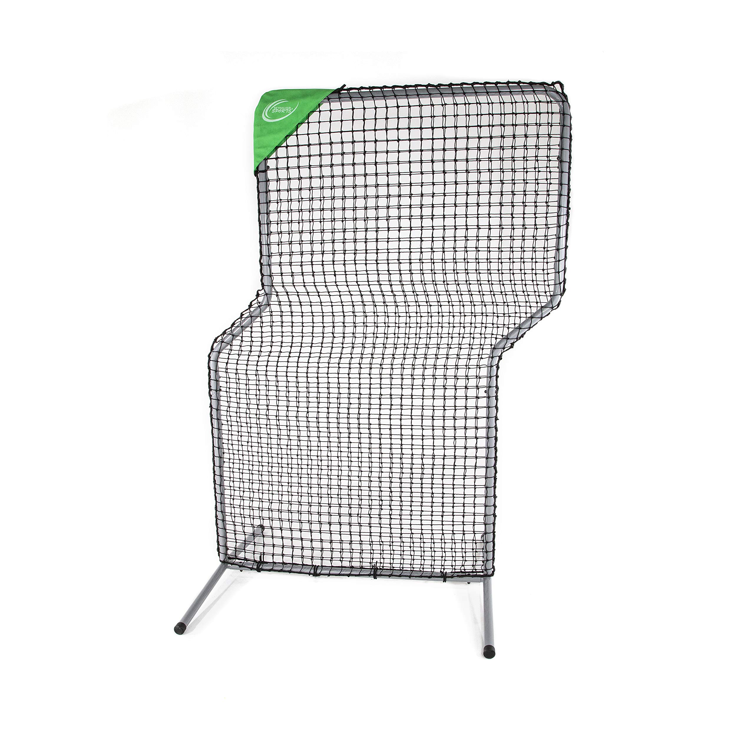 Skywalker Sports 7ft x 5ft Baseball & Softball Pitching Screen - Heavy Duty Black UV Treated Net with Steel Frame - Perfect for Batting Practice, Pitching Drills & Training Sessions (Indoor/Outdoor Use)