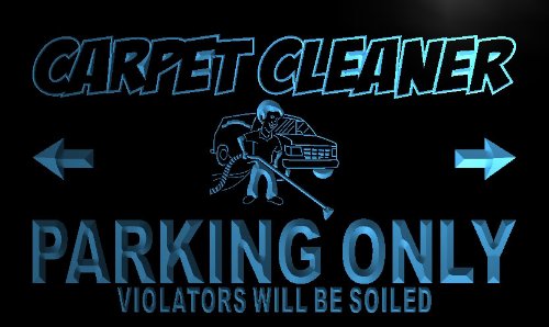 ADVPRO n168-b Carpet Cleaner Parking Only Neon Light Sign - Durable LED Open Sign for Car Wash, Auto Detailing & Commercial Parking Areas