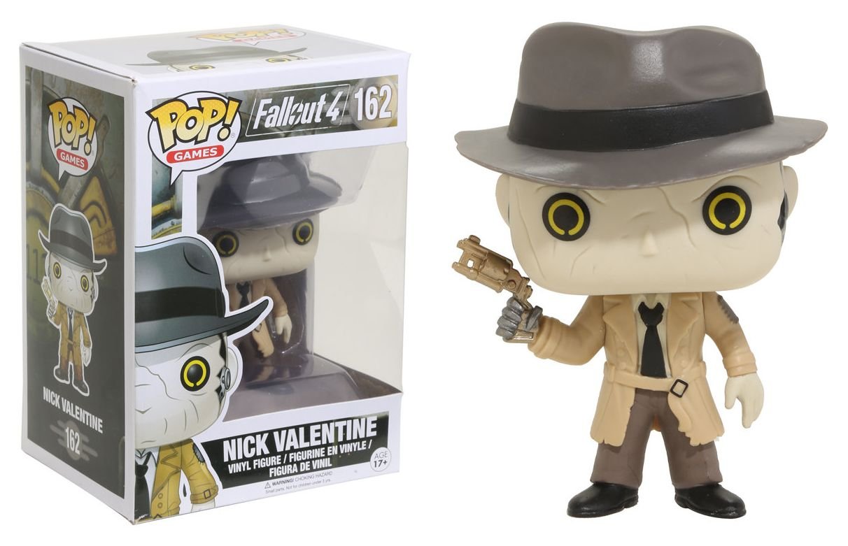 Funko POP Games: Fallout 4 Nick Valentine Collectible Vinyl Figure - Perfect for Gaming Displays, Gift for Fallout Fans, and Pop Culture Collectors