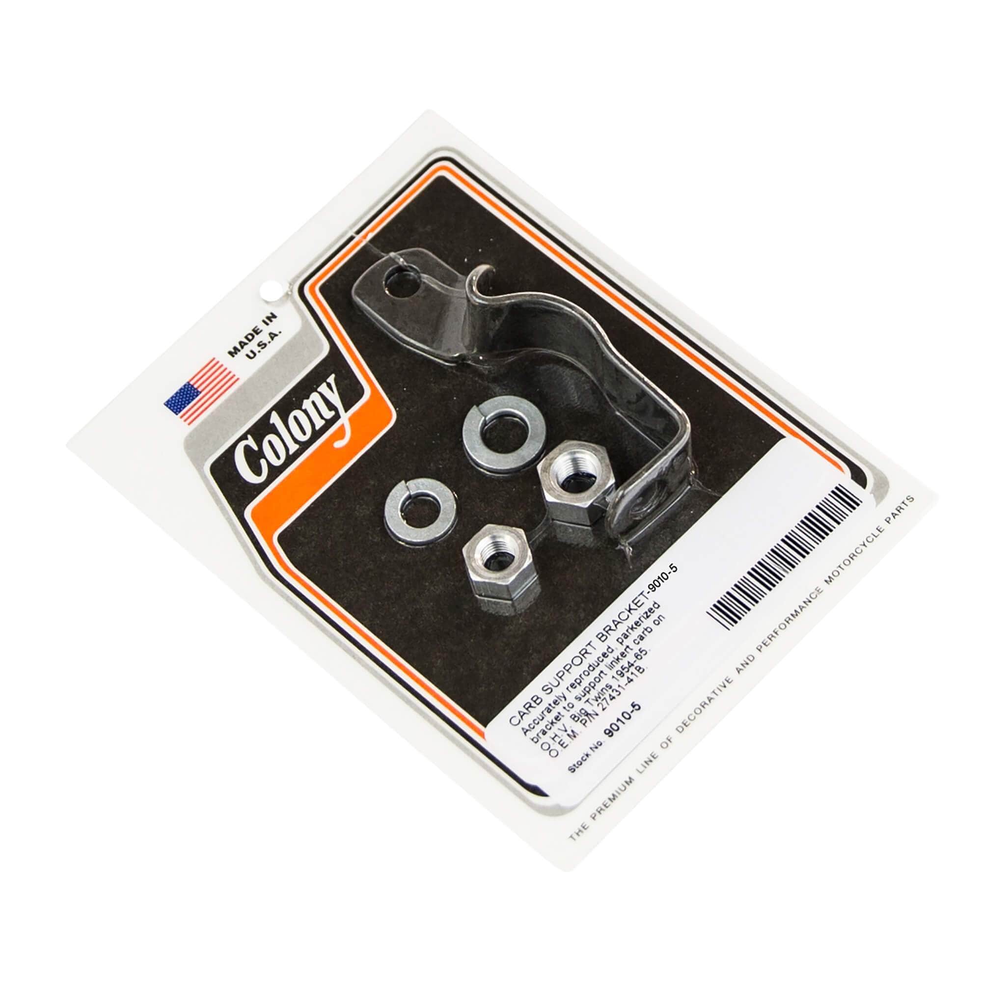 Genuine Harley Davidson OEM 27431-41B 5 Linkert Carburetor Support Bracket - Fits 1954-1965 Models - Parkerized Finish for Durability - Perfect for Classic Bike Restoration & Vintage Motorcycle Maintenance