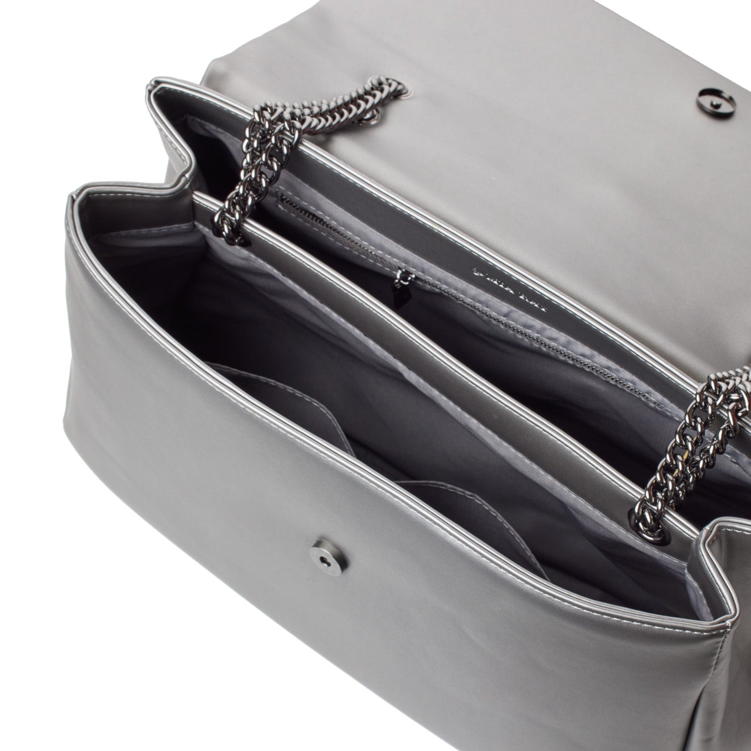 Large Standard Flap Bag in Platinum - Stylish & Spacious Crossbody Bag for Women, Perfect for Work, Travel & Everyday Use