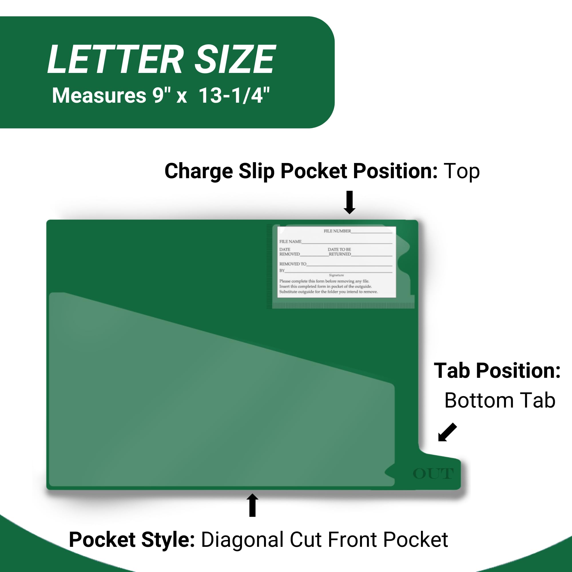 Plastic File Folders Letter Size 9