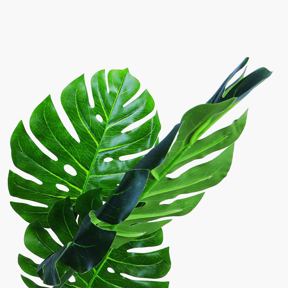 120cm Artificial Monstera Plant - Realistic Fake Potted Plant for Home Decor, Office, Living Room, Bedroom - Perfect for Indoor Greenery & Aesthetic Spaces
