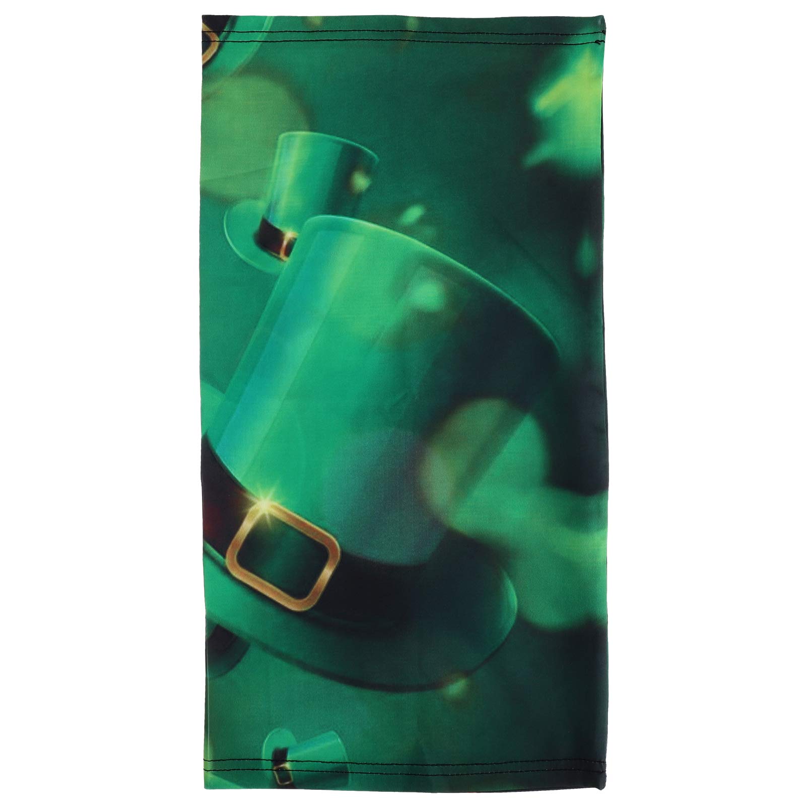 Amosfun Face Scarf Neck Gaiter - Irish Green Balaclava Bandana for St. Patrick's Day, Cycling, Running & Outdoor Activities