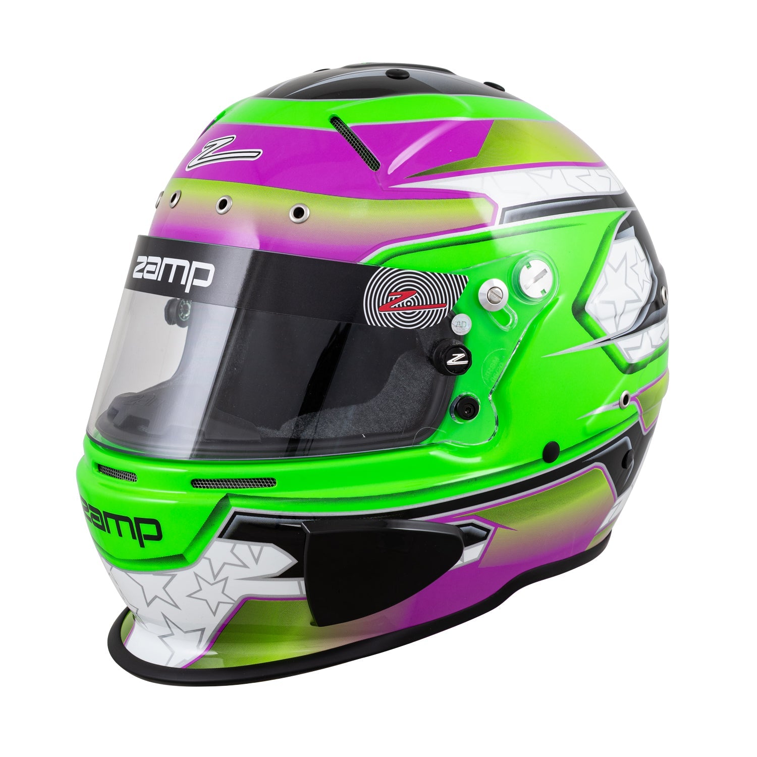 Zamp RZ 70E Switch Graphic Racing Helmet - FIA 8859 & Snell SA2020 Certified - Lightweight Full Face Motorcycle Helmet for Track Racing, Auto Cross & High-Speed Driving