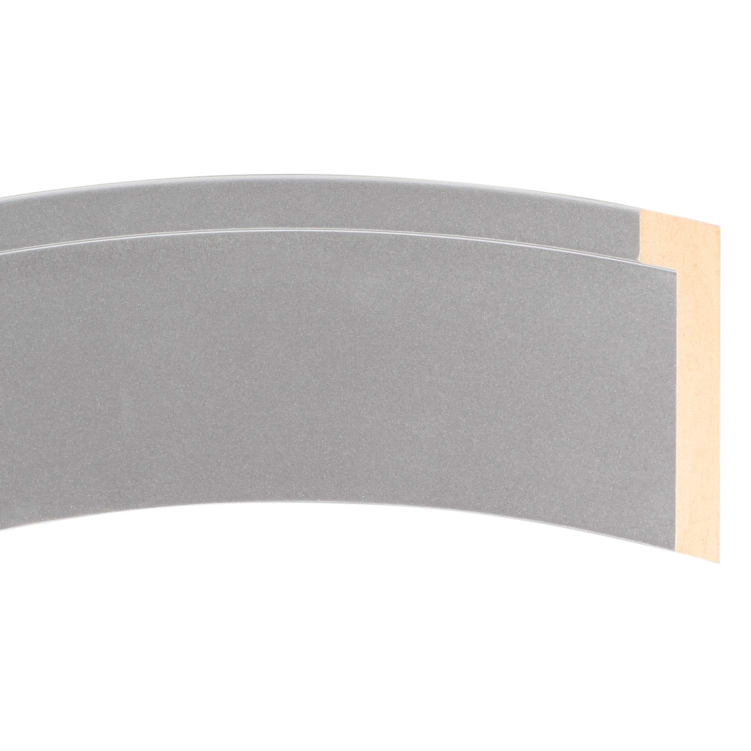 OVALCREST - 13.1x17.1 Inch Rectangle Wooden Beveled Wall Mirror - Silver Spray Finish - London Style Home Decor for Bathroom, Vanity, Bedroom, Living Room & Hallway - Perfect for Makeup, Dressing & Interior Design