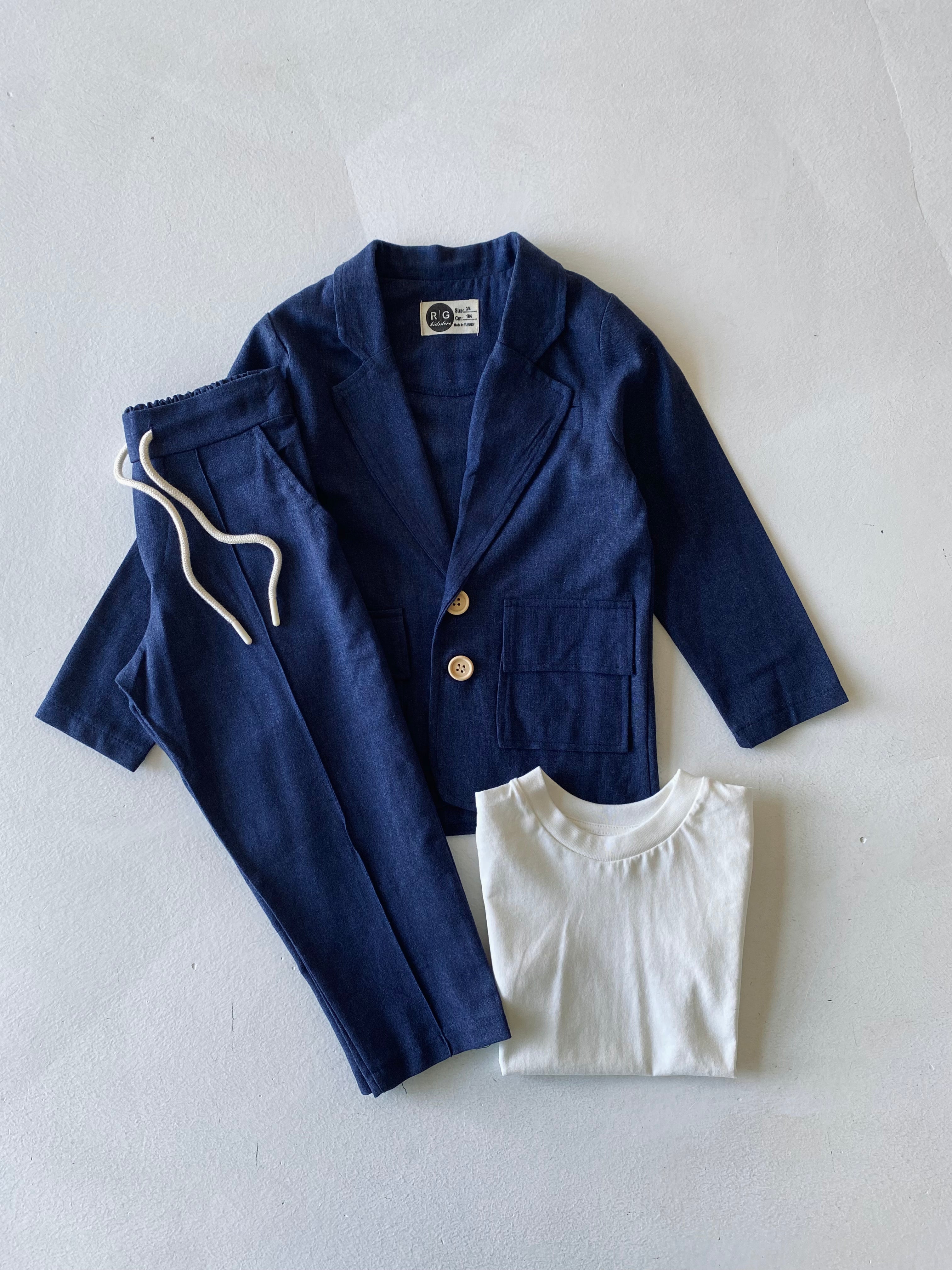 Natural Linen Kids Suit Set - Comfortable & Breathable Outfit for Boys & Girls - Perfect for Summer, Parties, and Special Occasions
