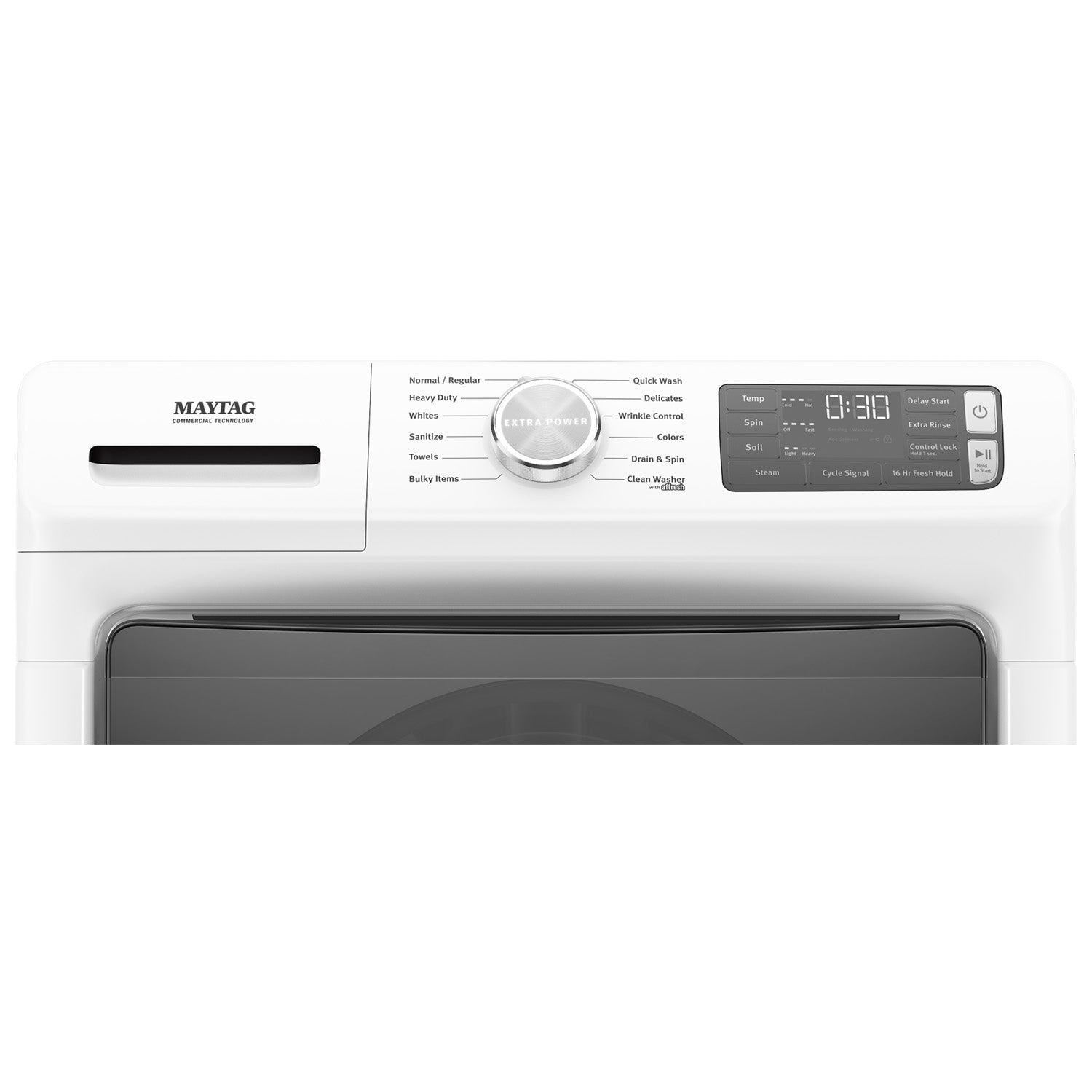 Maytag MHW6630HW 5.5 cu ft Front Load Washer & MGD5630HW 7.3 cu ft Gas Dryer Set - Energy Efficient Laundry Appliances for Large Families & Heavy-Duty Cleaning