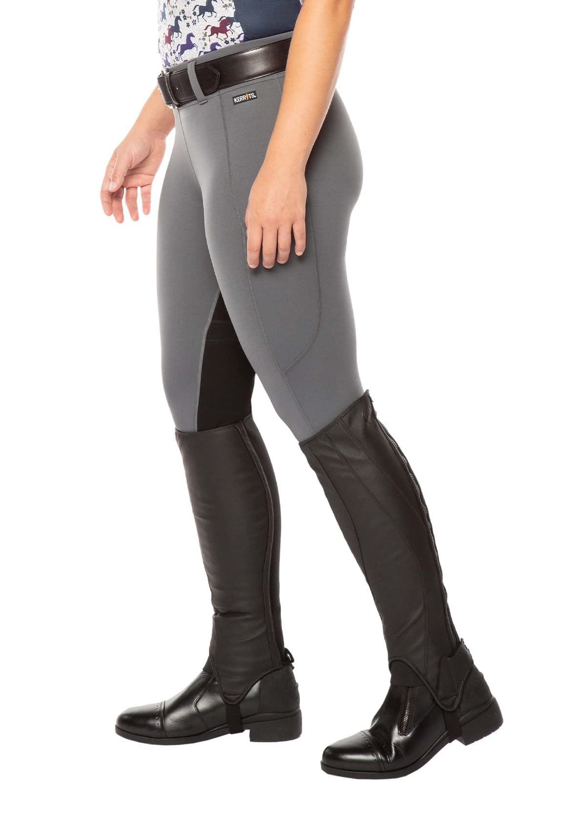 Kerrits Women's Flex 3.0 Full Seat Horse Riding Tights – Lightweight Equestrian Leggings with Secure Grip & Pockets for Comfortable Riding & Training