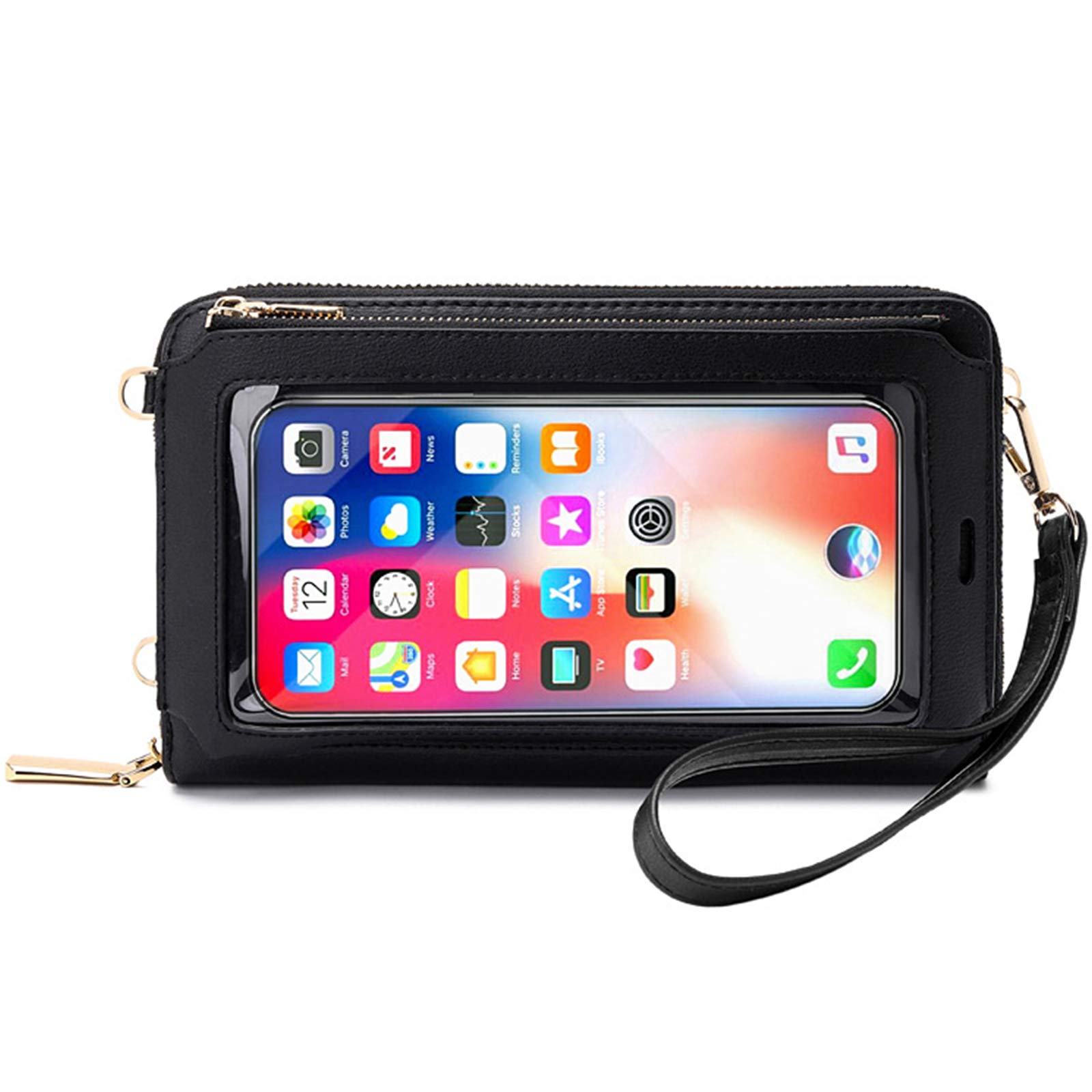 Women's RFID Blocking Crossbody Phone Purse - Small Touch Screen Wristlet Wallet for Smartphones | Perfect for Travel, Shopping & Daily Use