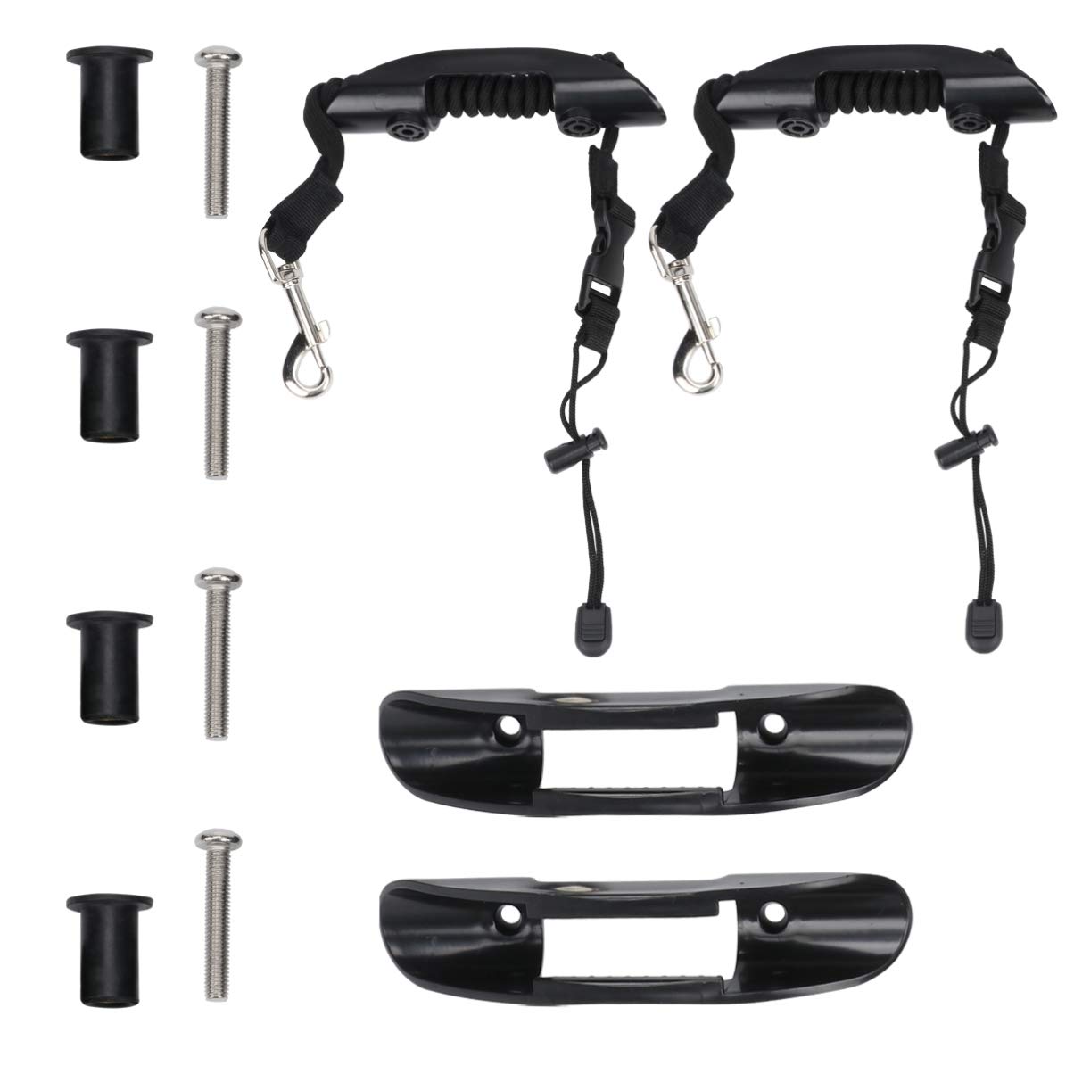 BESPORTBLE 12Pcs Kayak Fishing Accessories Set - Adjustable Paddle Holder, Safety Leashes & Deck Mounted Clips | Durable Kayak Gear for Fishing, Recreation & Water Sports