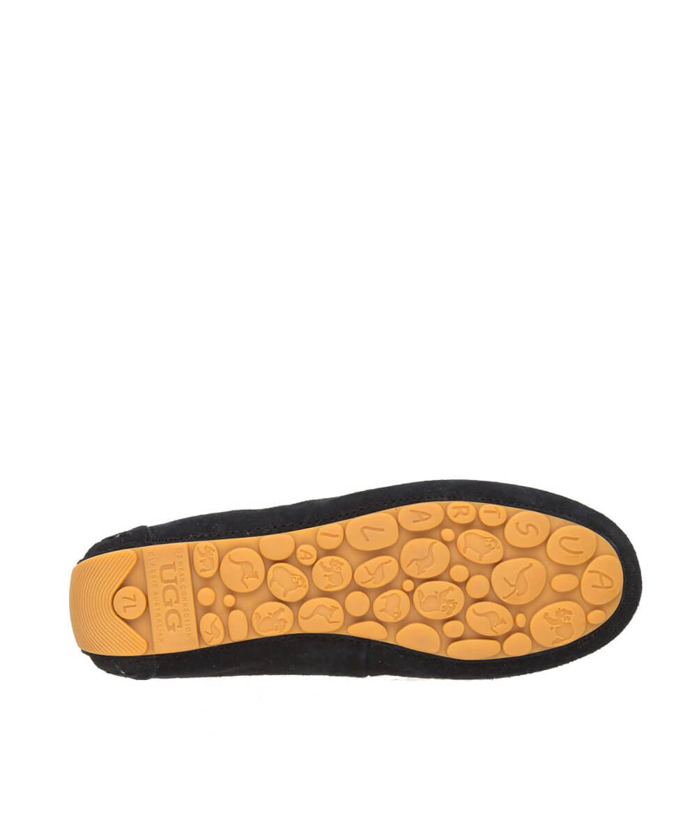 Women's UGG Summer Moccasin Slippers - Comfortable Soft Sheepskin Indoor/Outdoor House Shoes for Women - Perfect for Home, Travel & Relaxation