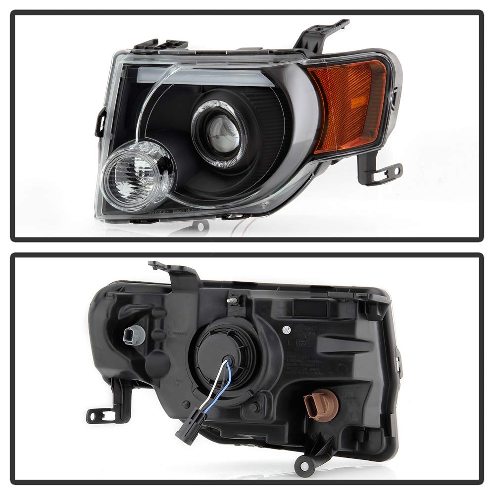 08-12 Ford Escape LED DRL Headlight Tubes - Black/Clear Lens for Enhanced Visibility & Style | Perfect for Night Driving & Custom Car Upgrades