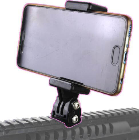 20mm Rail Cellphone Clip Holder - Secure Phone Mount for Picatinny Rail, Tactical Gear & Outdoor Activities - Perfect for Hunting, Hiking & Shooting Ranges
