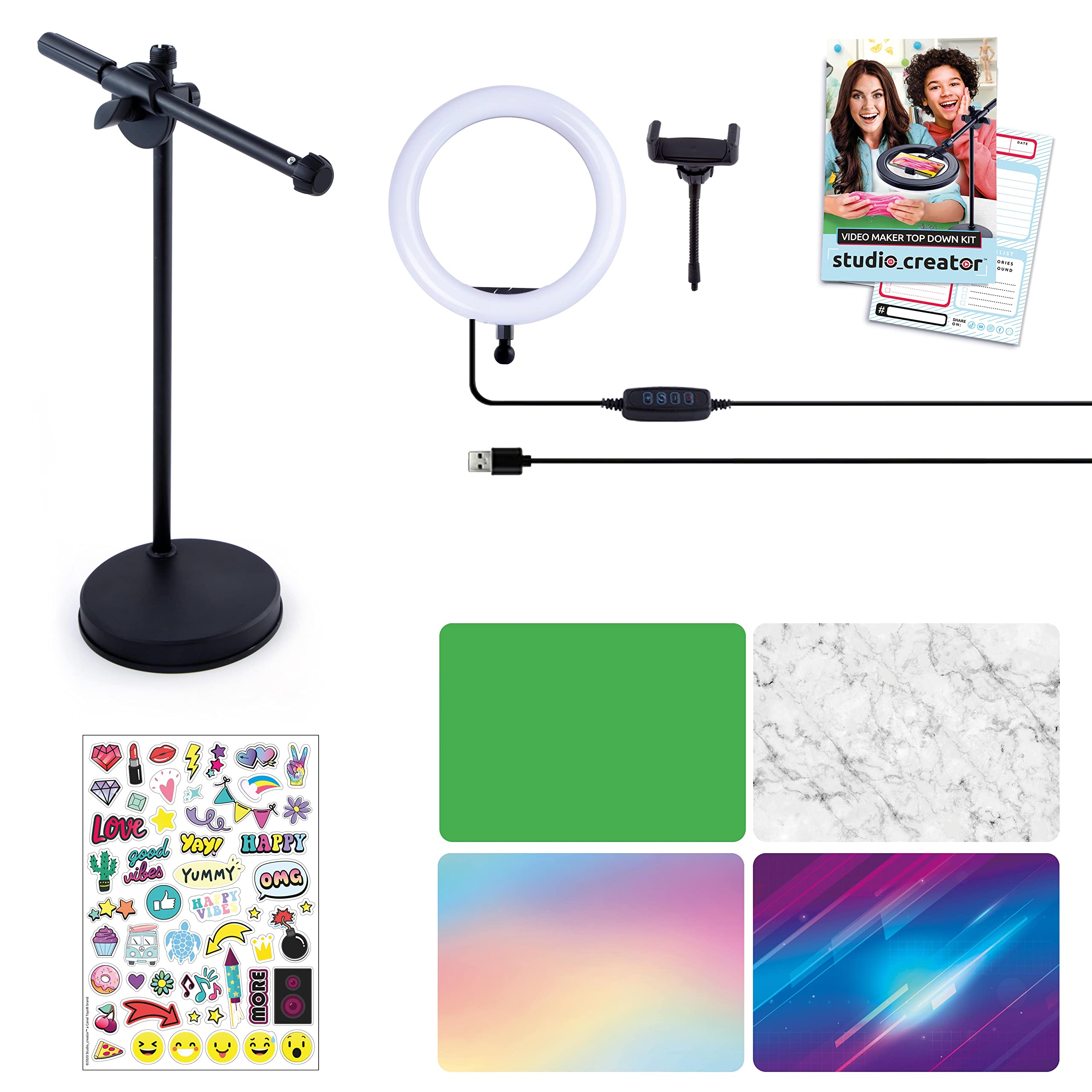 Studio Creator INF 007 Professional Top-Down Video Maker Kit - Black | Perfect for Product Photography, Unboxing Videos & Content Creation