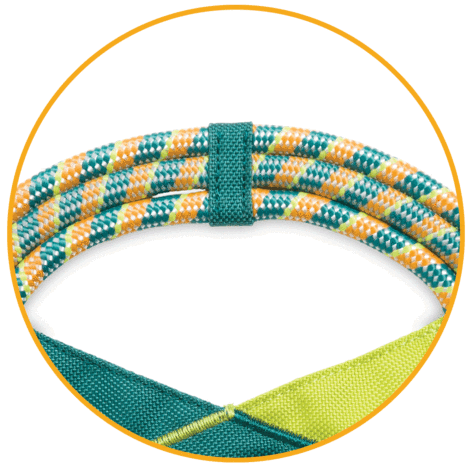 Ruffwear® Pacific Ring Dog Toy - Orange/Yellow Chew-Resistant Fetch & Tug Toy for Active Dogs - Perfect for Outdoor Play, Training & Water Fun