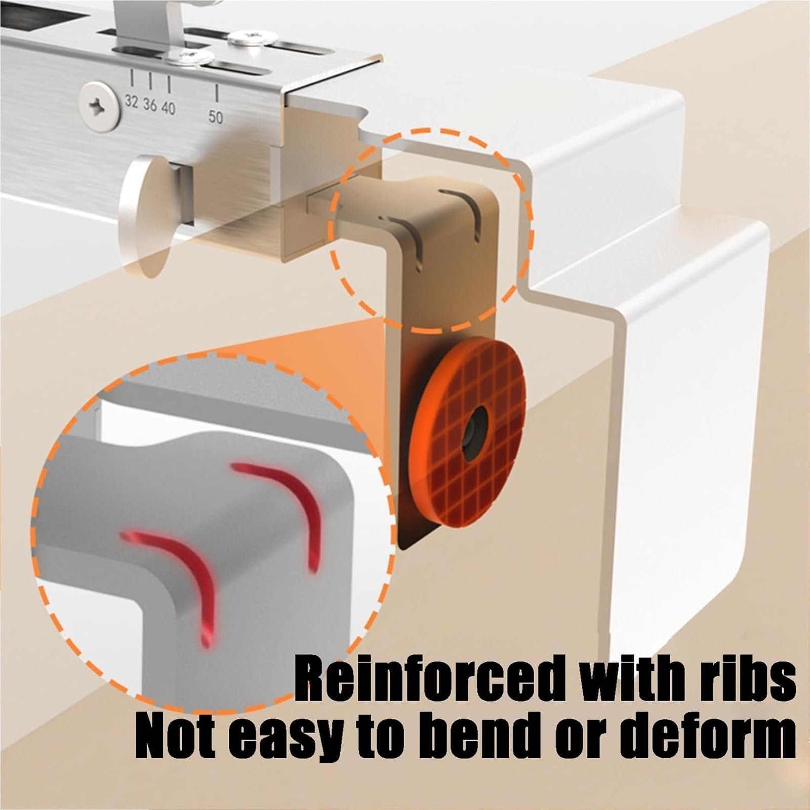 Adjustable No-Drill Drawer Fixing Clamps - Quick Release Cabinet Clamps for Woodworking & DIY Projects - Perfect for Kitchen Cabinets, Office Desks & Furniture Repair (2-Pack)
