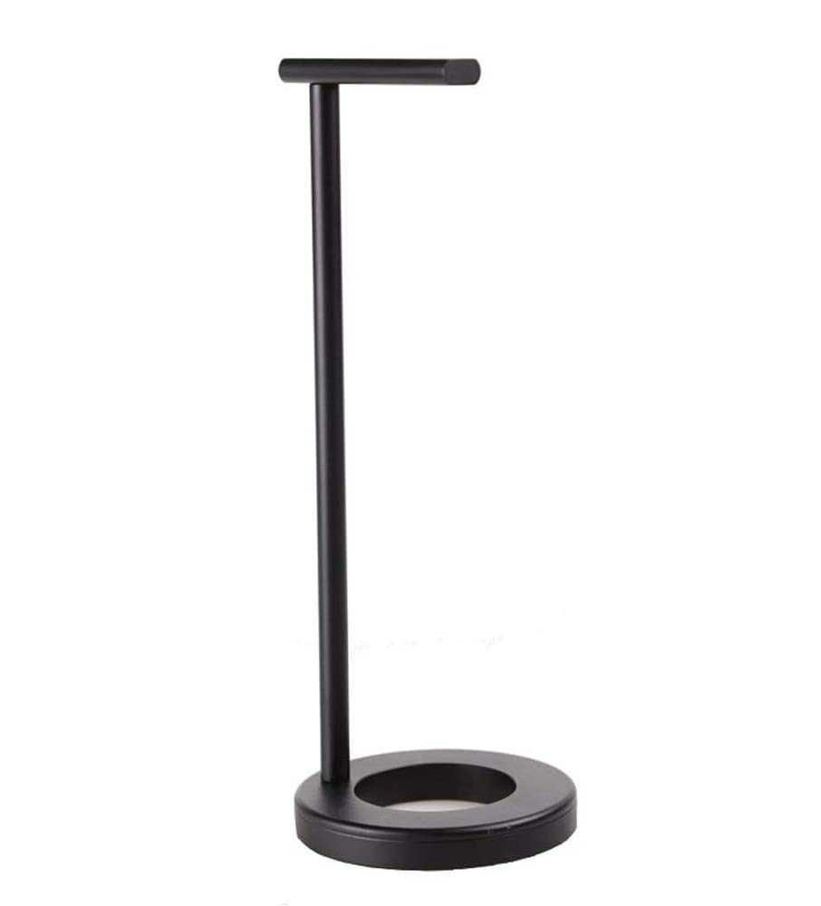 Premium Aluminum Alloy Headphone Stand with Anti-Slip Base - Durable Metal Headset Holder & Hanger for Gaming, Office, and Home Use (Black)