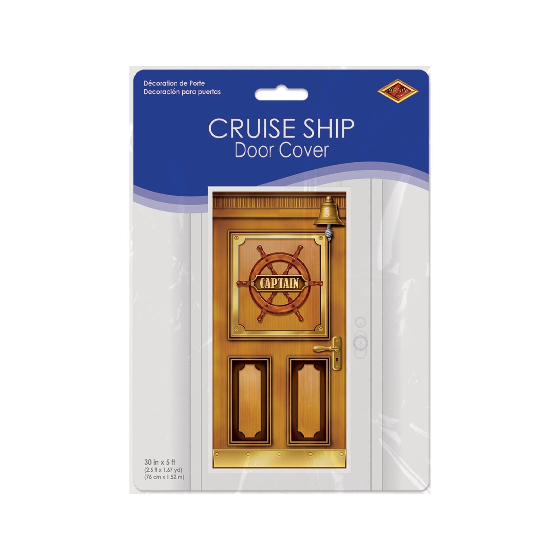12 Pack Beistle Cruise Ship Party Door Covers - Fun Nautical Decorations for Cruise Ship, Beach & Ocean Themed Parties, Birthdays & Events