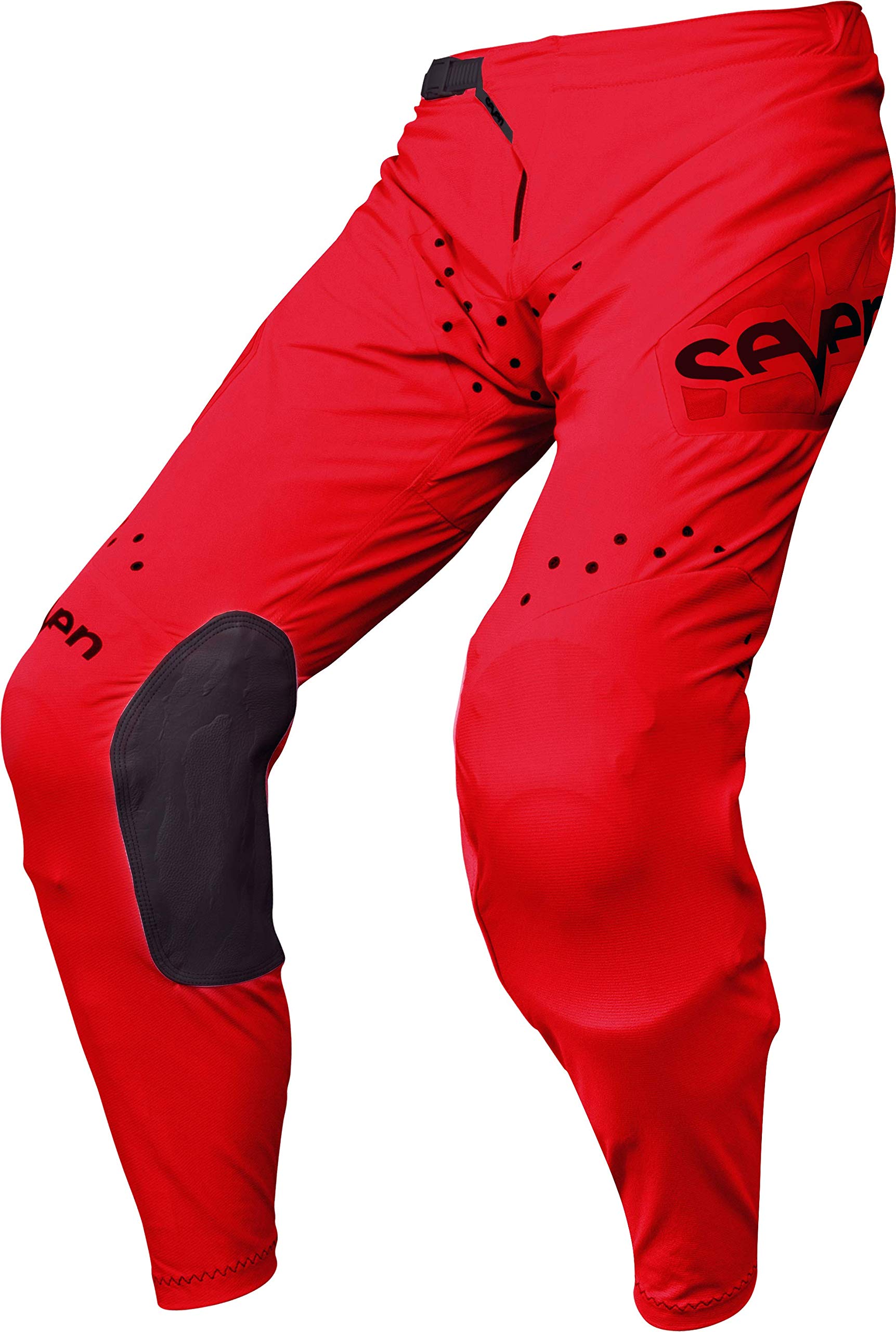 Seven Men's Zero Ethika Pants for Men - Stretch Comfort Fit (Red, Size 34) | Lounge, Workout & Casual Wear