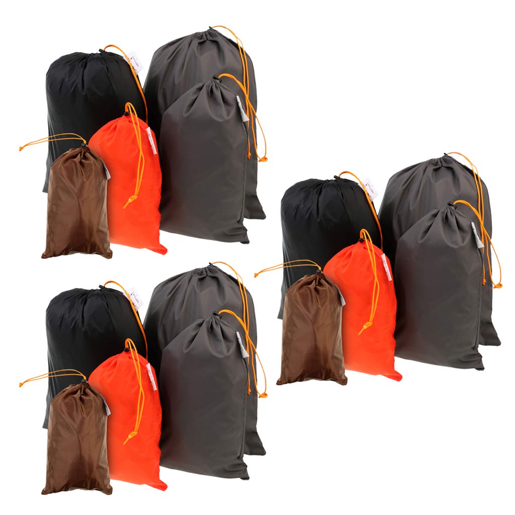 Baoblaze 15-Pack Waterproof Compression Storage Bags for Sleeping Bags, Clothes & Outdoor Gear – Space-Saving Travel & Camping Organizer