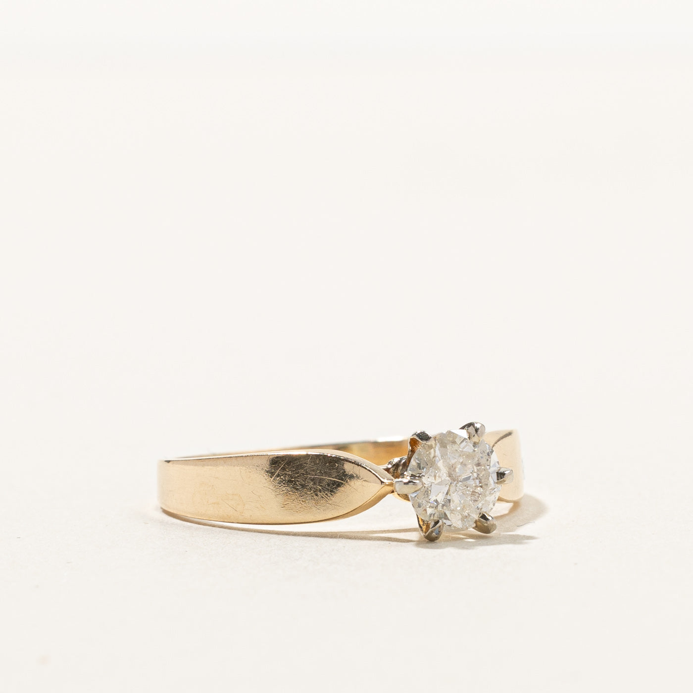 0.67ct Six Prong Solitaire Diamond Engagement Ring for Women - Size 8.75 | Classic Wedding Band, Proposal Jewelry Gift for Her | Perfect for Anniversaries, Valentine's Day & Special Occasions