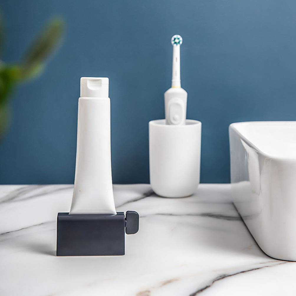 POPETPOP 2-Pack Plastic Toothpaste Tube Squeezer & Face Wash Dispenser - Cosmetic Oil Extractor & Facial Gadget for Easy Squeezing - Perfect for Bathroom, Travel, and Skincare Routine