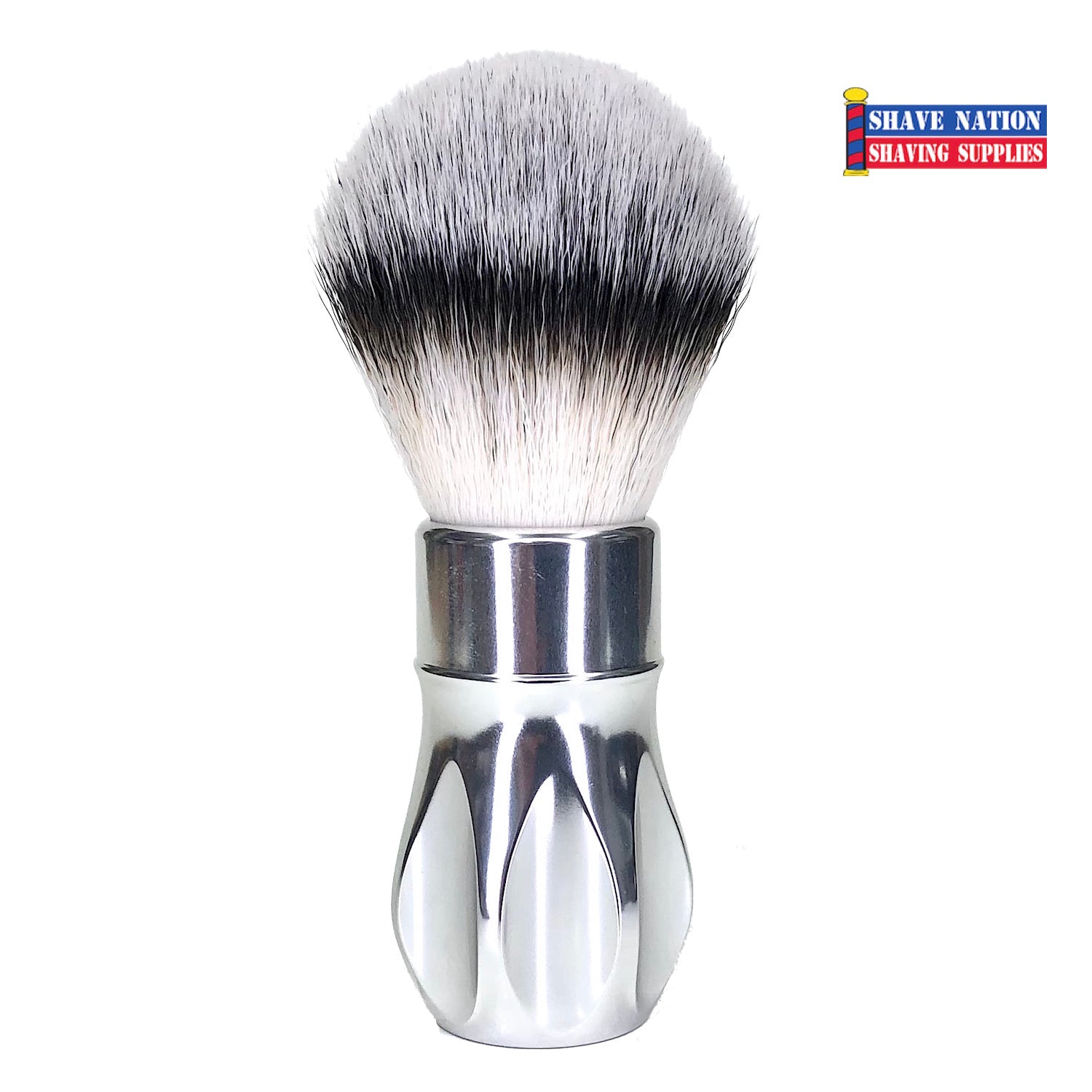 Alpha Outlaw V1 28mm Synthetic Shaving Brush with Durable Aluminum Handle - Perfect for Wet Shaving, Beard Grooming & Travel Essentials