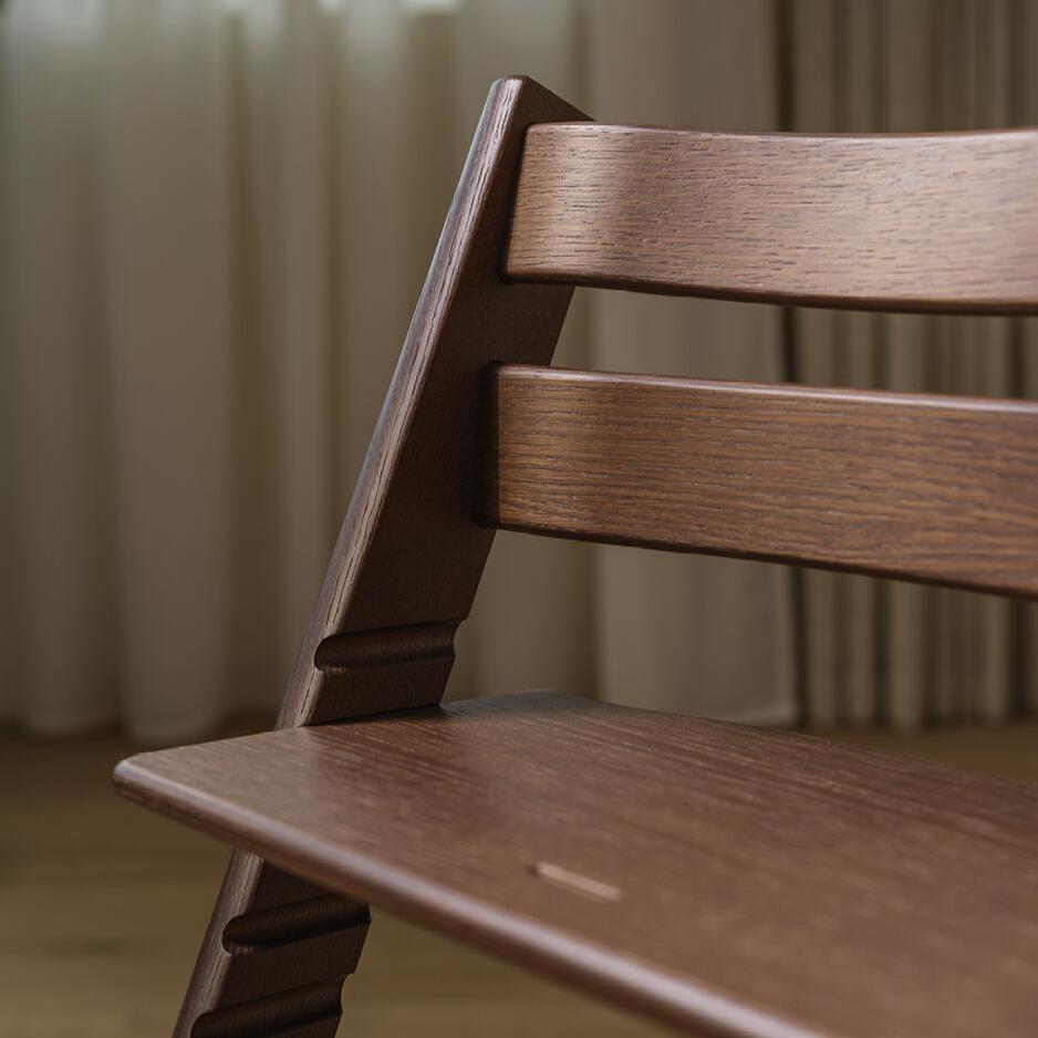 Stokke Tripp Trapp High Chair with Baby Set - Adjustable Wooden Chair for Kids & Toddlers - Oak Warm Brown - Perfect for Dining, Feeding, and Learning Activities