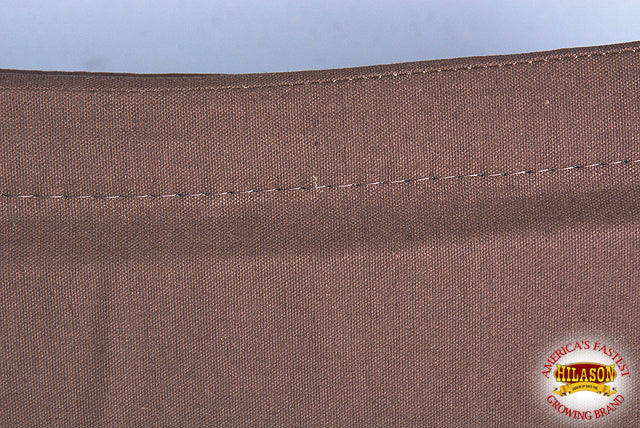 32X32 Brown Hilason Heavy Duty Anti-Slip Felt Horse Saddle Pad - Made in USA - Perfect for Trail Riding, Training & Show Jumping