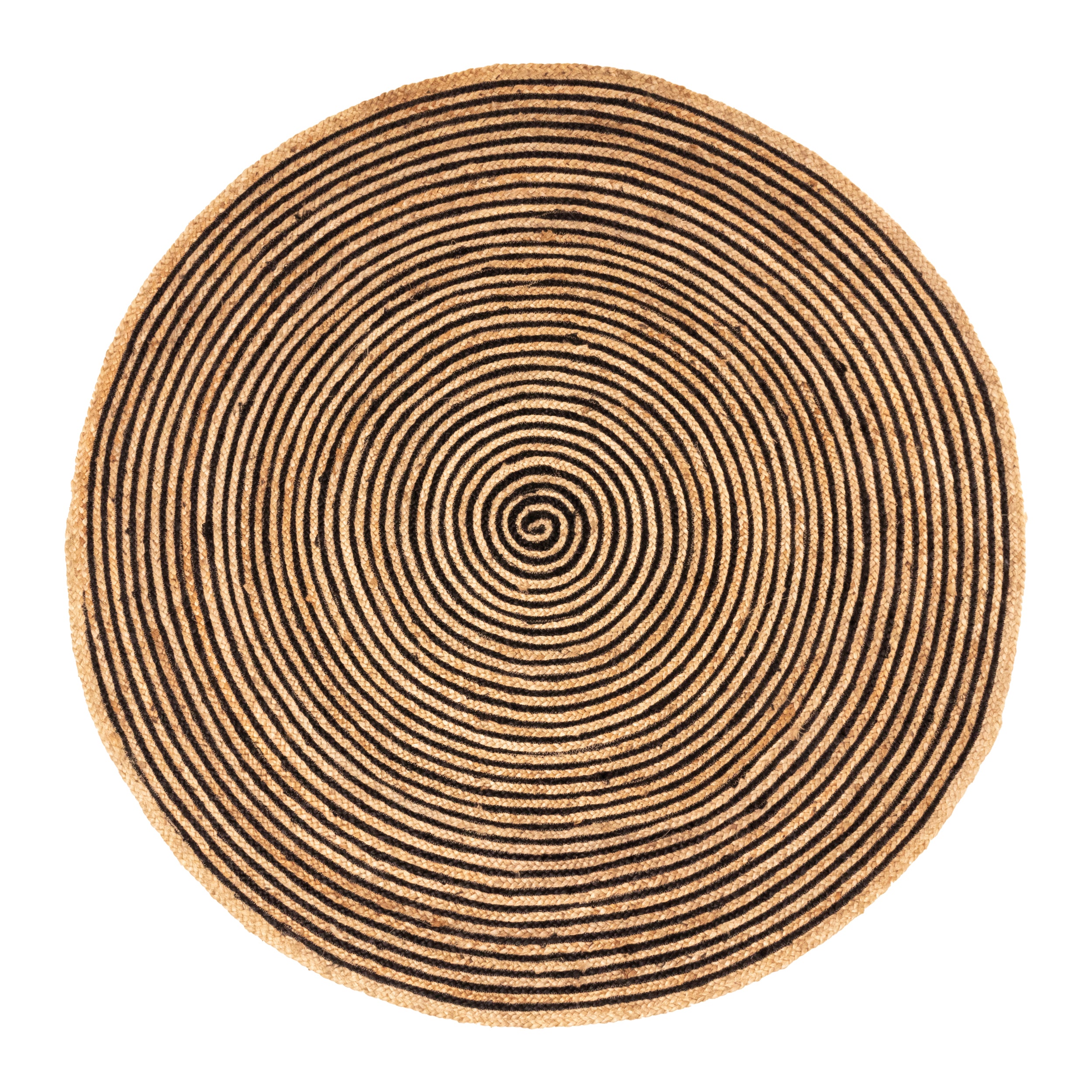 Braided Jute Reversible Handwoven Rug - Natural Fiber Indoor/Outdoor Area Rug for Living Room, Bedroom, Patio & Deck - Eco-Friendly Home Decor