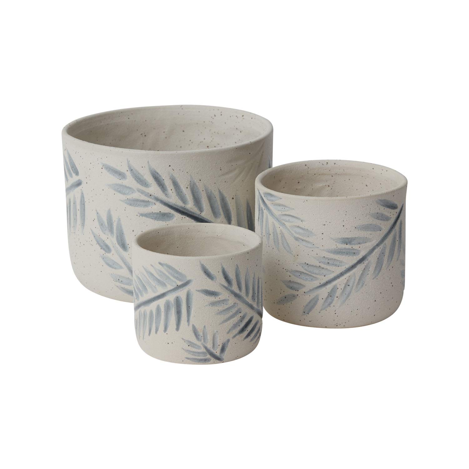 Modern White Ceramic Plant Pot - 7