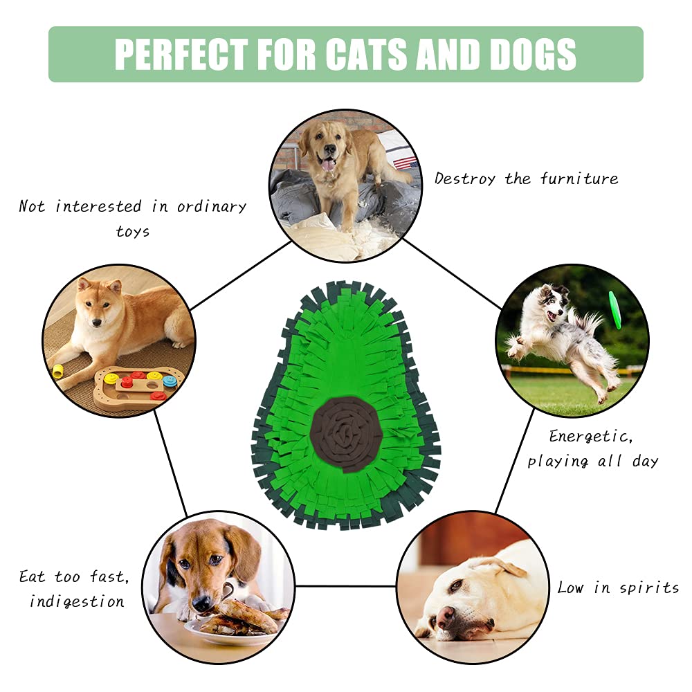 Durable Snuffle Mat for Dogs & Cats - Interactive Pet Feeding Mat with Foraging Toy - Encourages Natural Hunting Skills - Perfect for Slow Feeding & Mental Stimulation for Puppies, Kittens & Bunnies