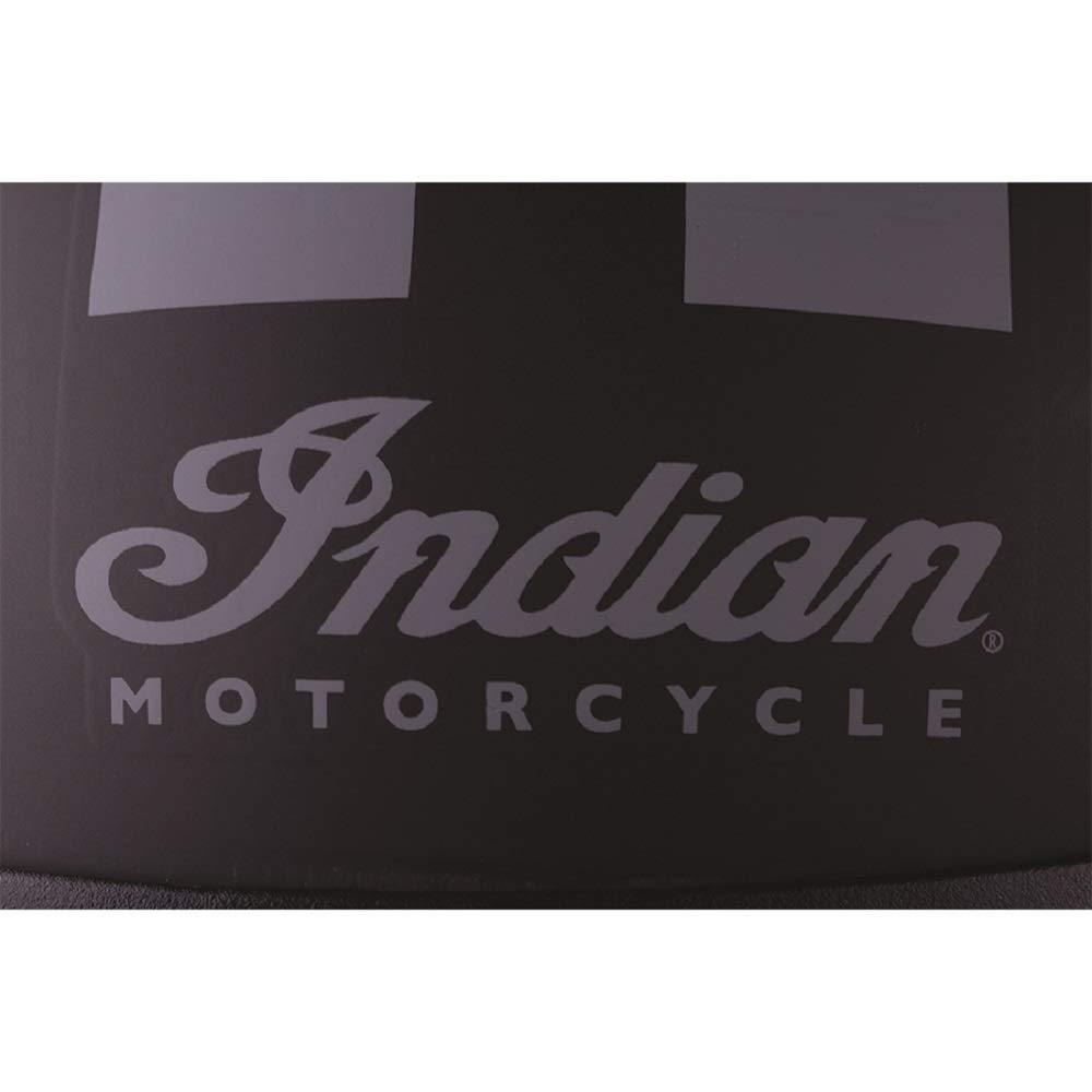 Indian Motorcycle Half Helmet with Gray Stripe - DOT Approved Lightweight Motorcycle Helmet for Men & Women - Perfect for Cruiser, Chopper & Street Riding